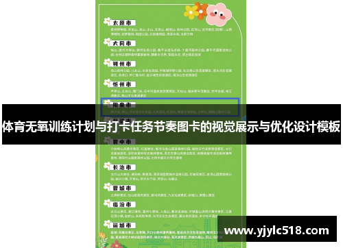体育无氧训练计划与打卡任务节奏图卡的视觉展示与优化设计模板